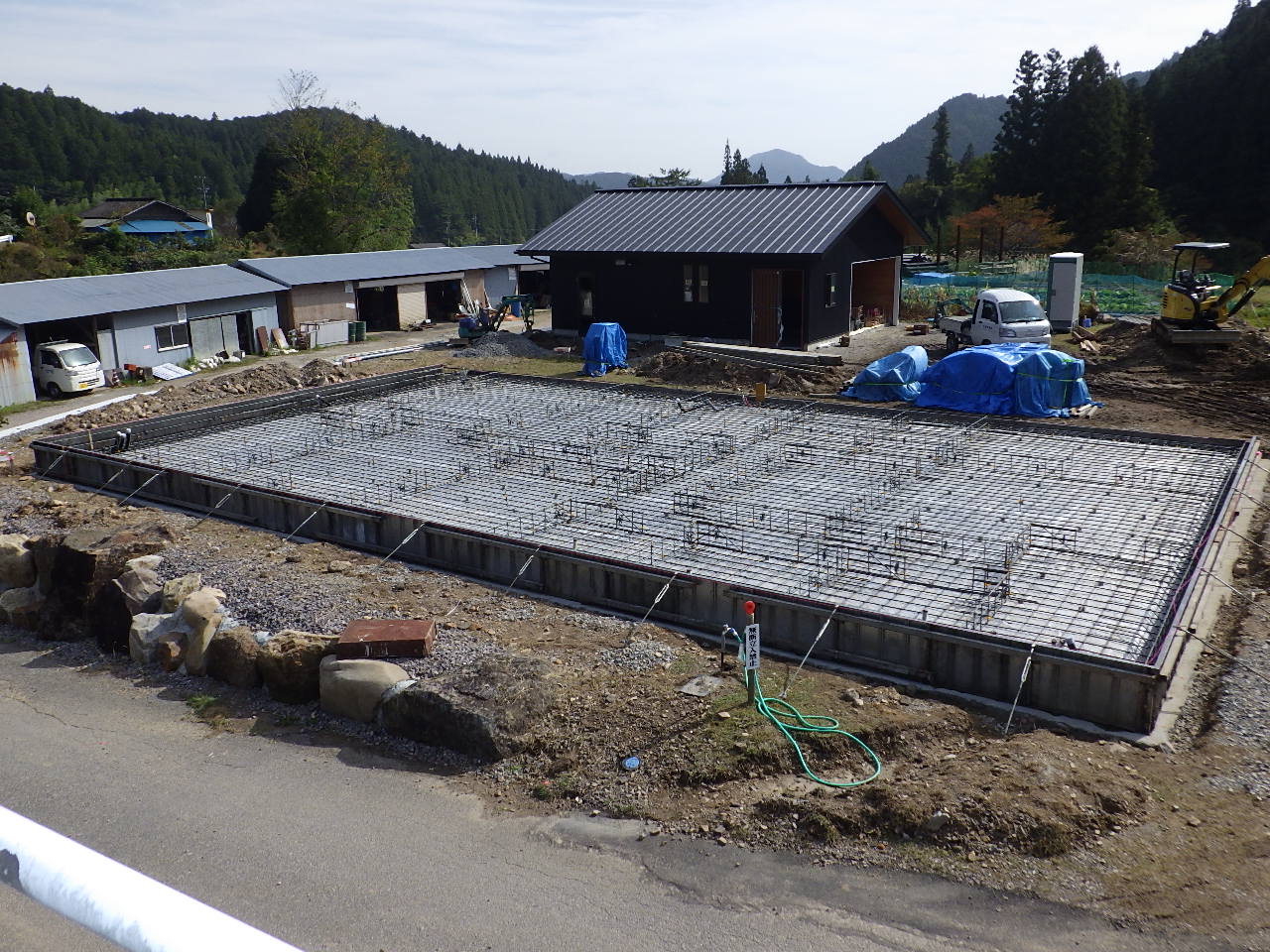 基礎工事　作業中