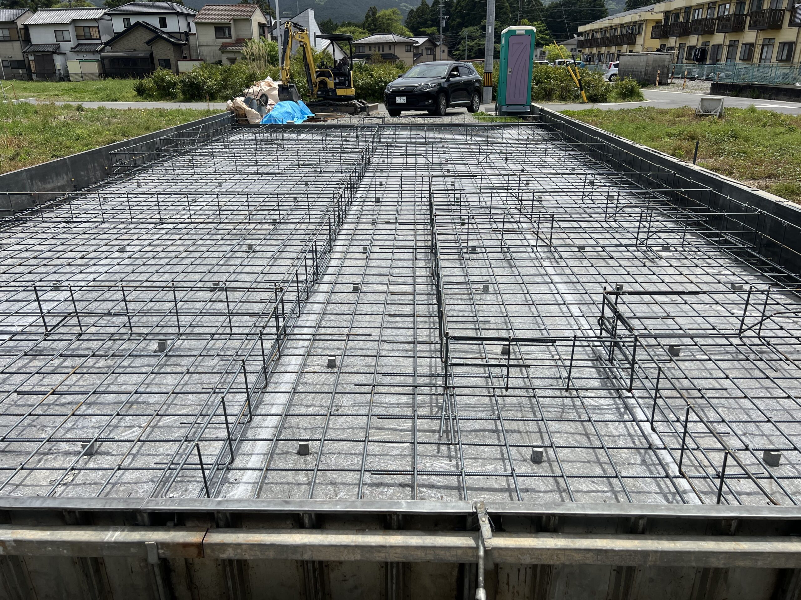 基礎工事　作業中