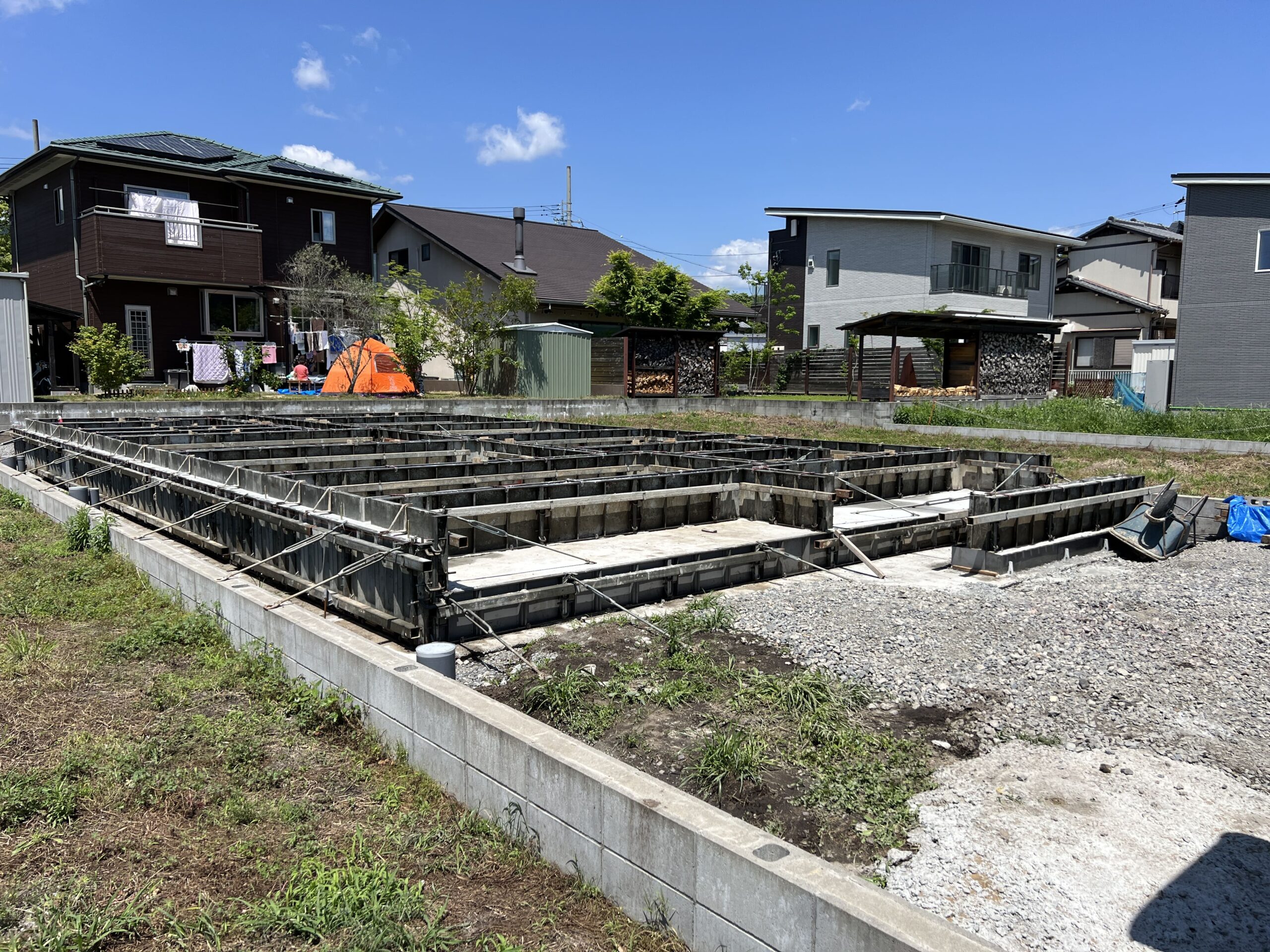 基礎工事　作業中2